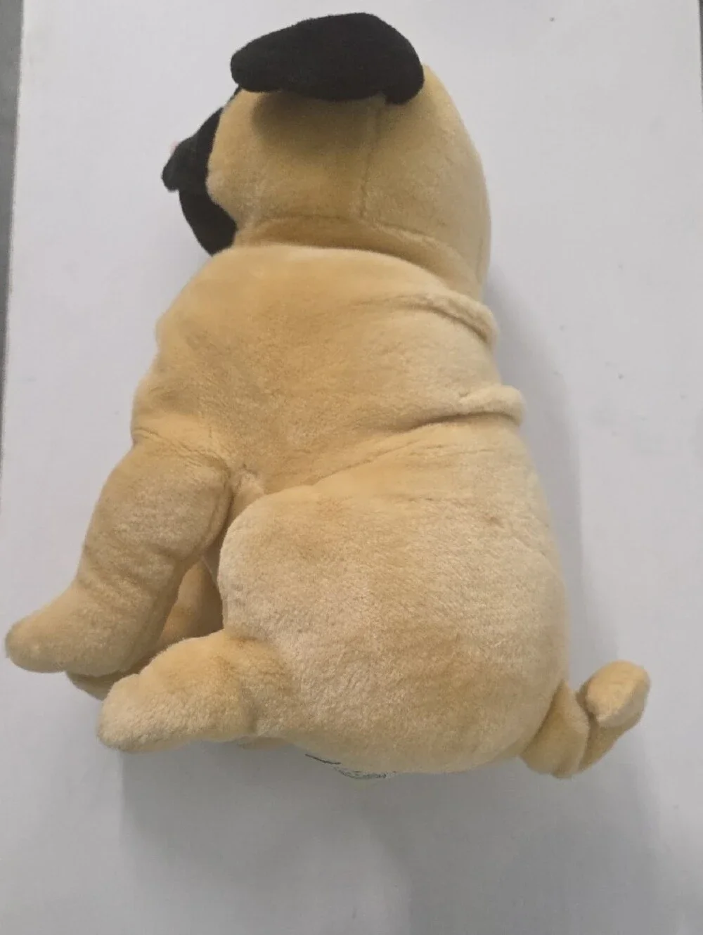 Plush Pug Dog Toy - Tan and Black Soft Plush Puppy